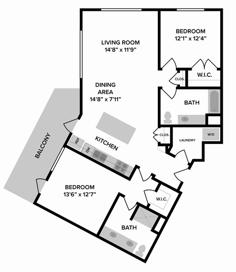 2 bed 2 bath at The Ridge Apartments, Cincinnati, OH